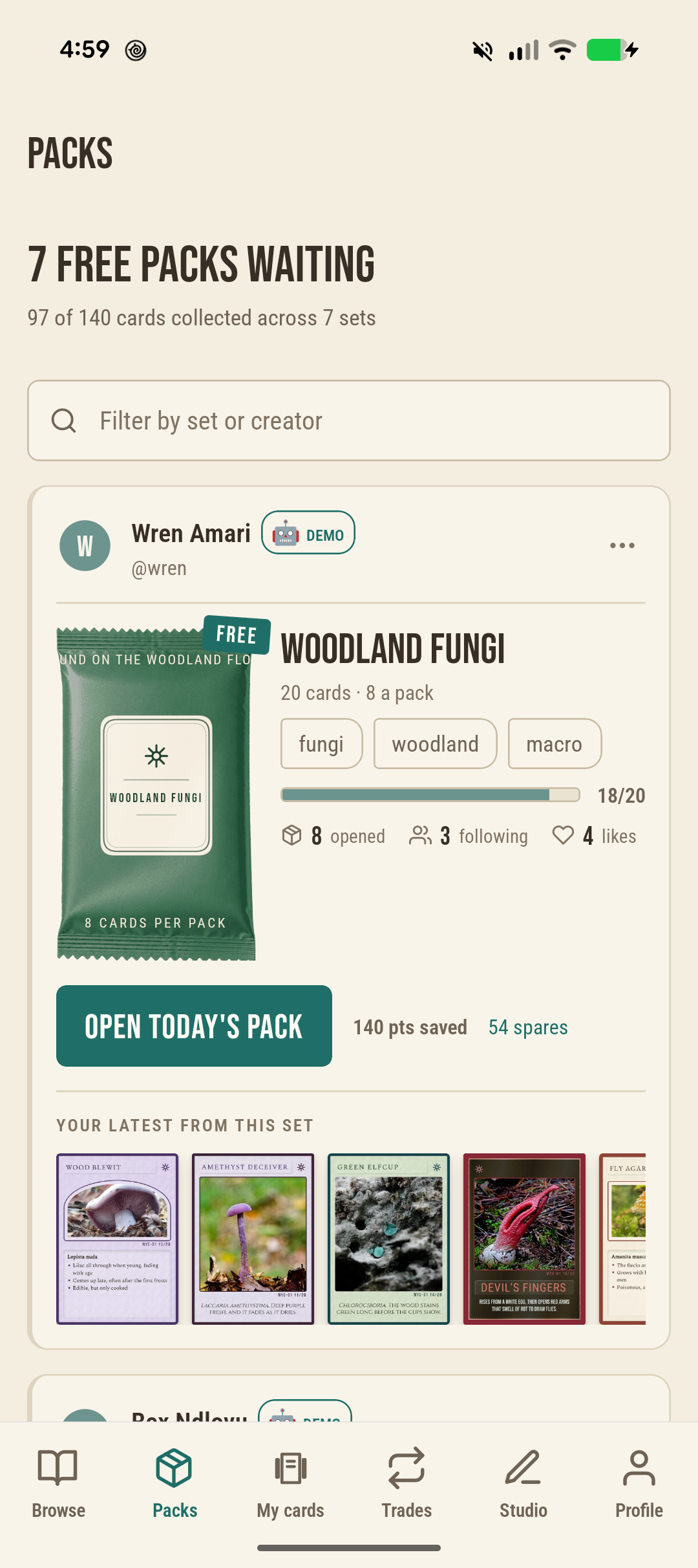 Miscellary mobile Packs feed